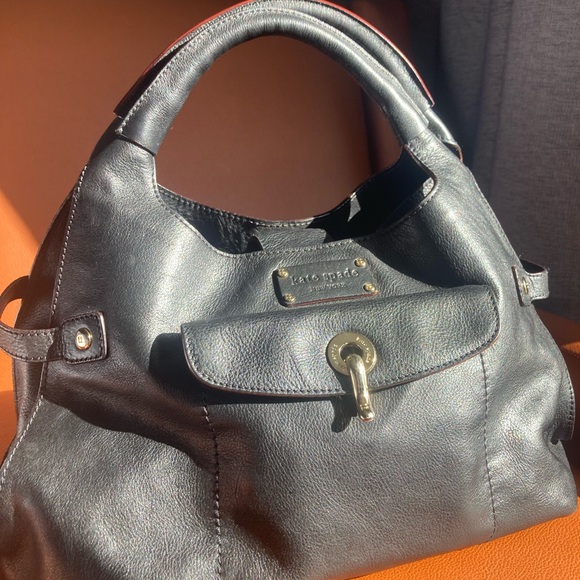 Kate Spade Black Leather Satchel - Picture 2 of 9